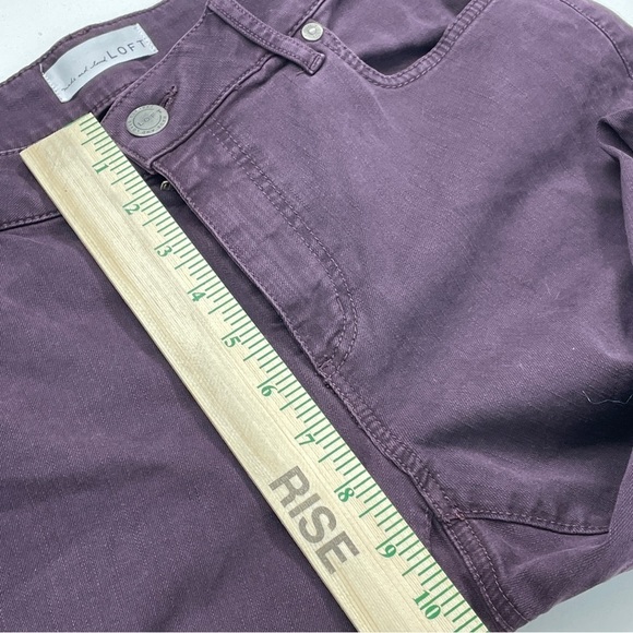 Loft Womens Size 8 purple pants 0773 - Picture 9 of 11